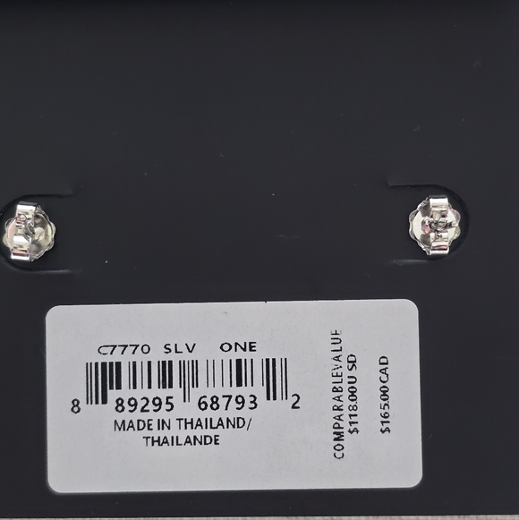 Coach Signature Enamel Huggie Earrings - Picture 5 of 5